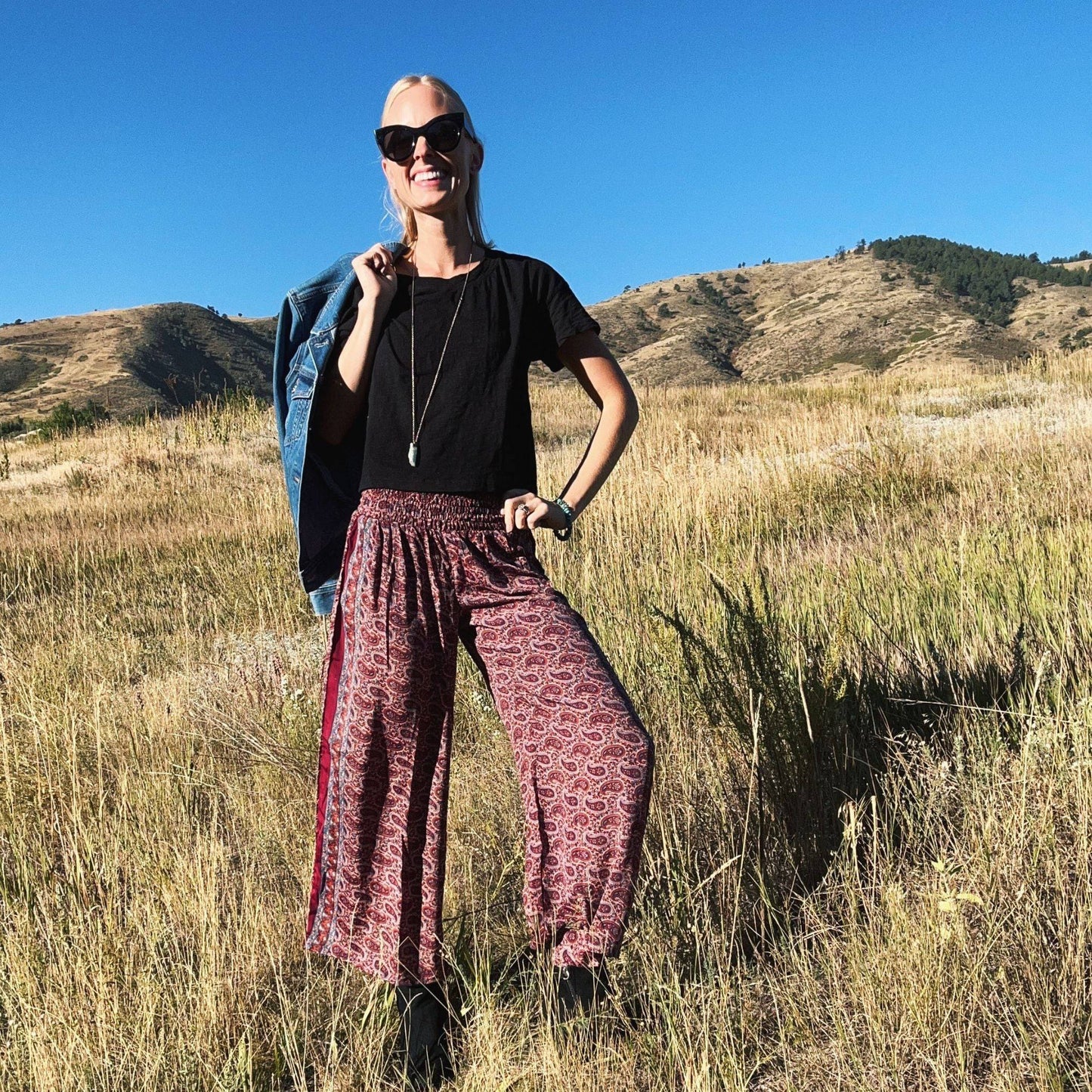 Free Spirit Wide-Leg Palazzo Pants with Pockets