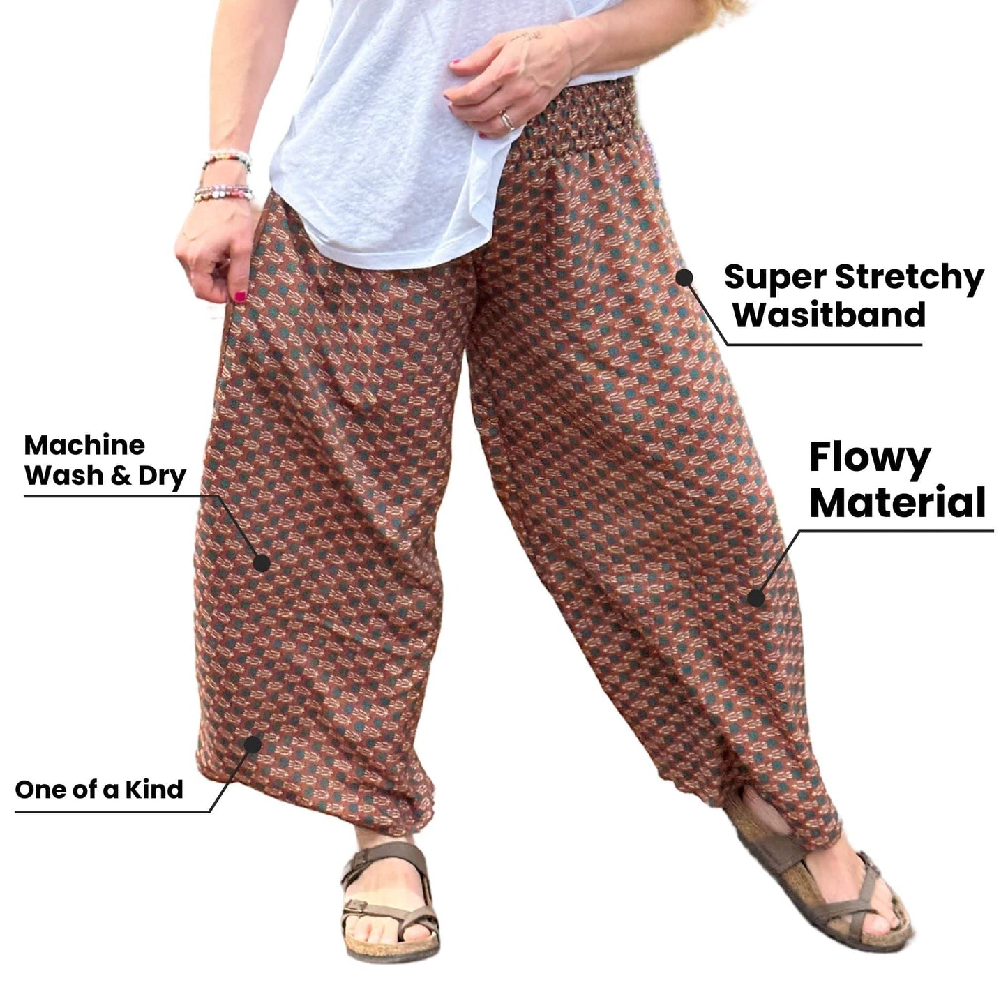 Free Spirit Wide-Leg Palazzo Pants with Pockets