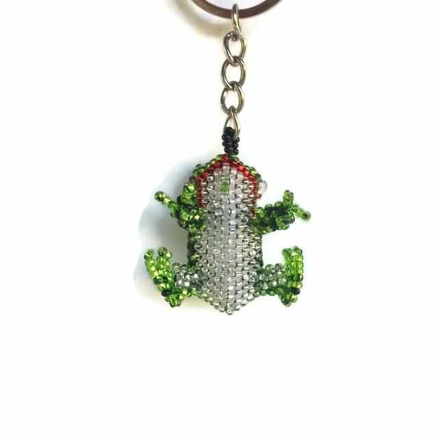 Frog Seed Bead Keychain - Mexico - Osadia Concept Store