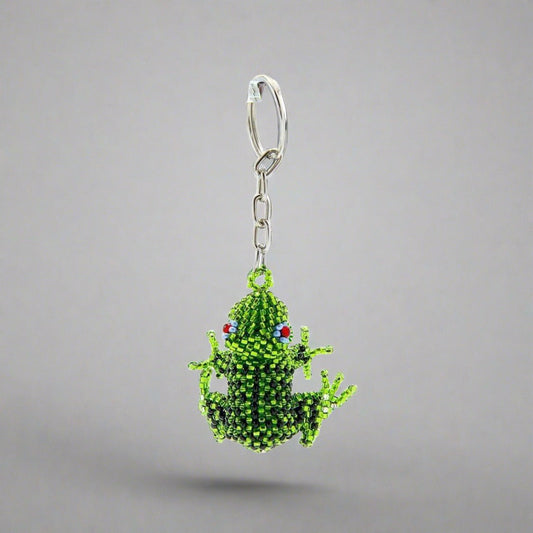 Frog Seed Bead Keychain - Mexico - Osadia Concept Store