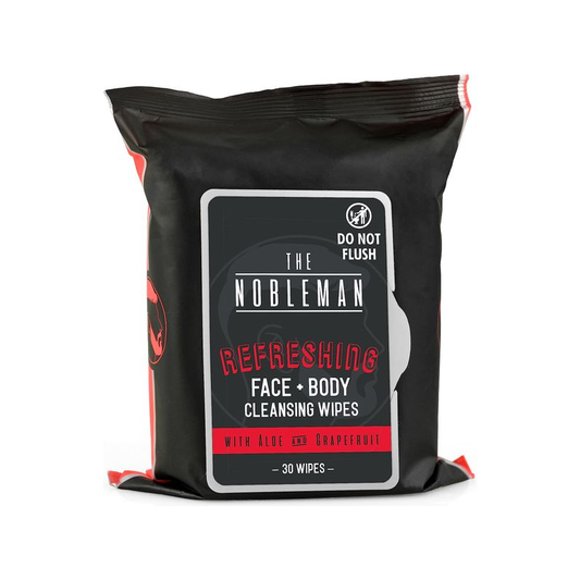 The Nobleman Face+Body with Aloe And Graperfruit Wps Charcoal 30 Wipes