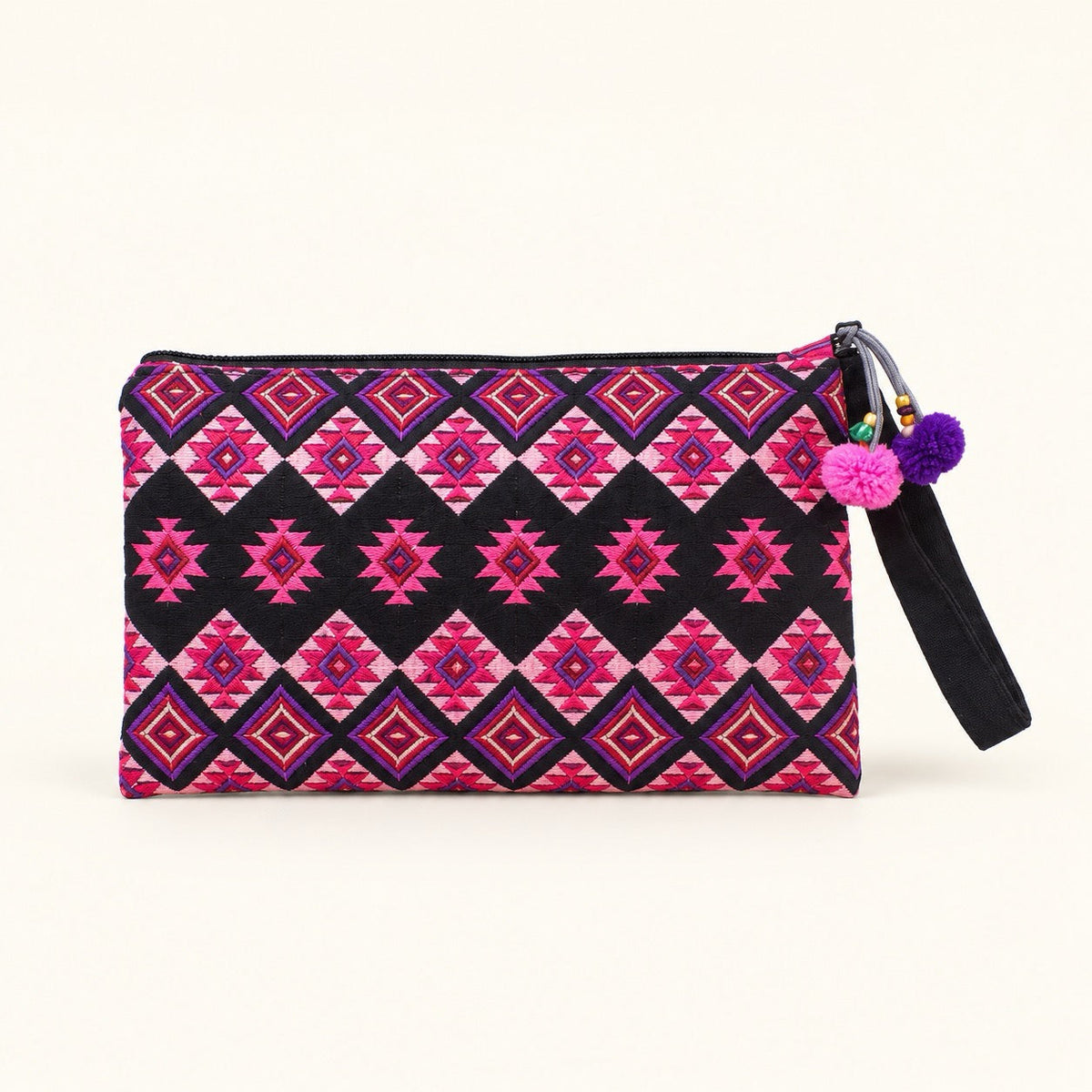 Sarita Hmong Embroidered Wristlet - Thailand