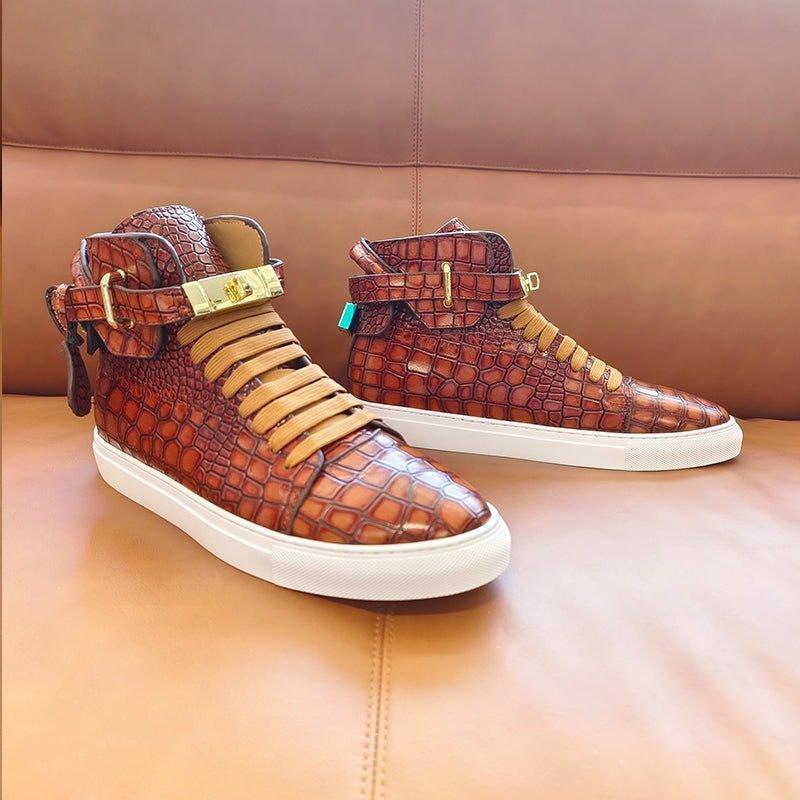 Sovereign High-Top Luxe Sneakers
