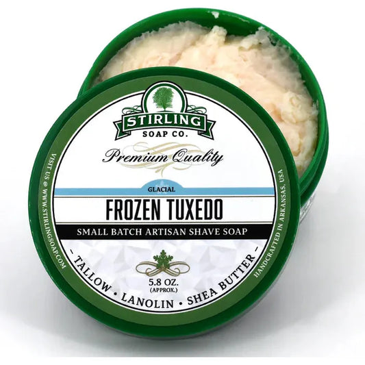 Stirling Soap Co. Frozen Tuxedo Glacial Shaving Collection