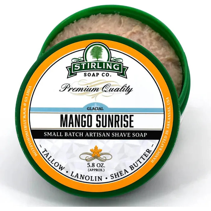 Stirling Soap Co. Mango Sunrise Glacial Shaving Collection