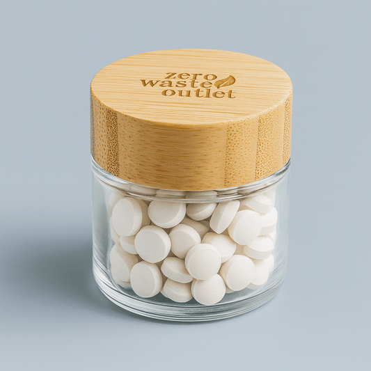 Glass Jar For Tooth Tablets - Empty - Osadia Concept Store