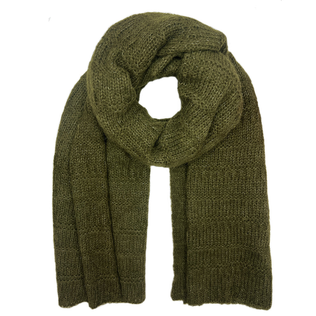 Moss Green Highland Alpaca Scarf