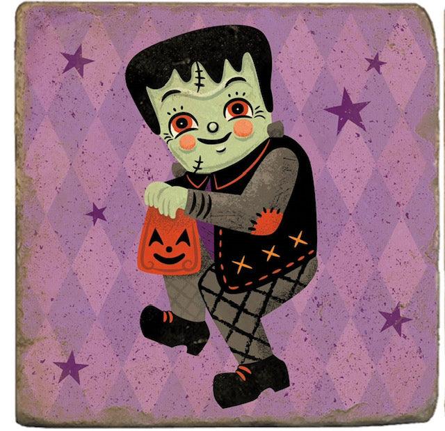 Frankenstomp Halloween Trivet by Johanna Parker