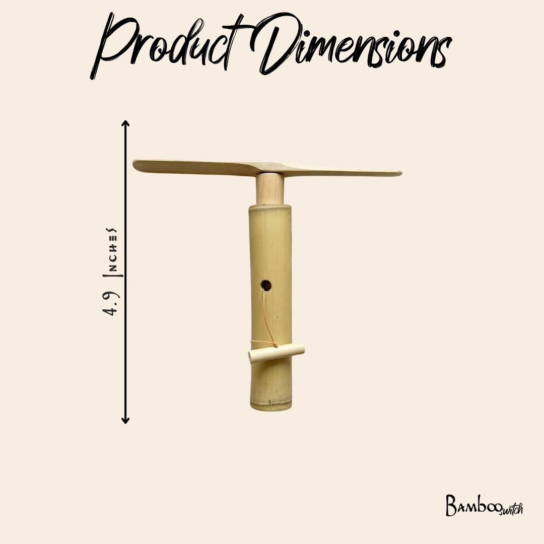 Handmade Bamboo Dragonfly Copter Toy