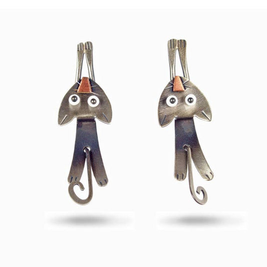 Hang in There Earrings by Chickenscratch