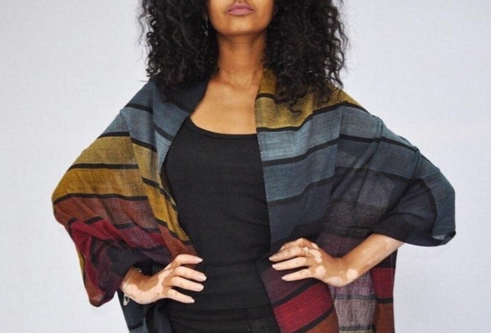 Hassate Handwoven Ethiopian Cotton Shawl