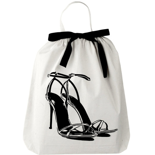High Heel Sandal Shoe Bag – Cream