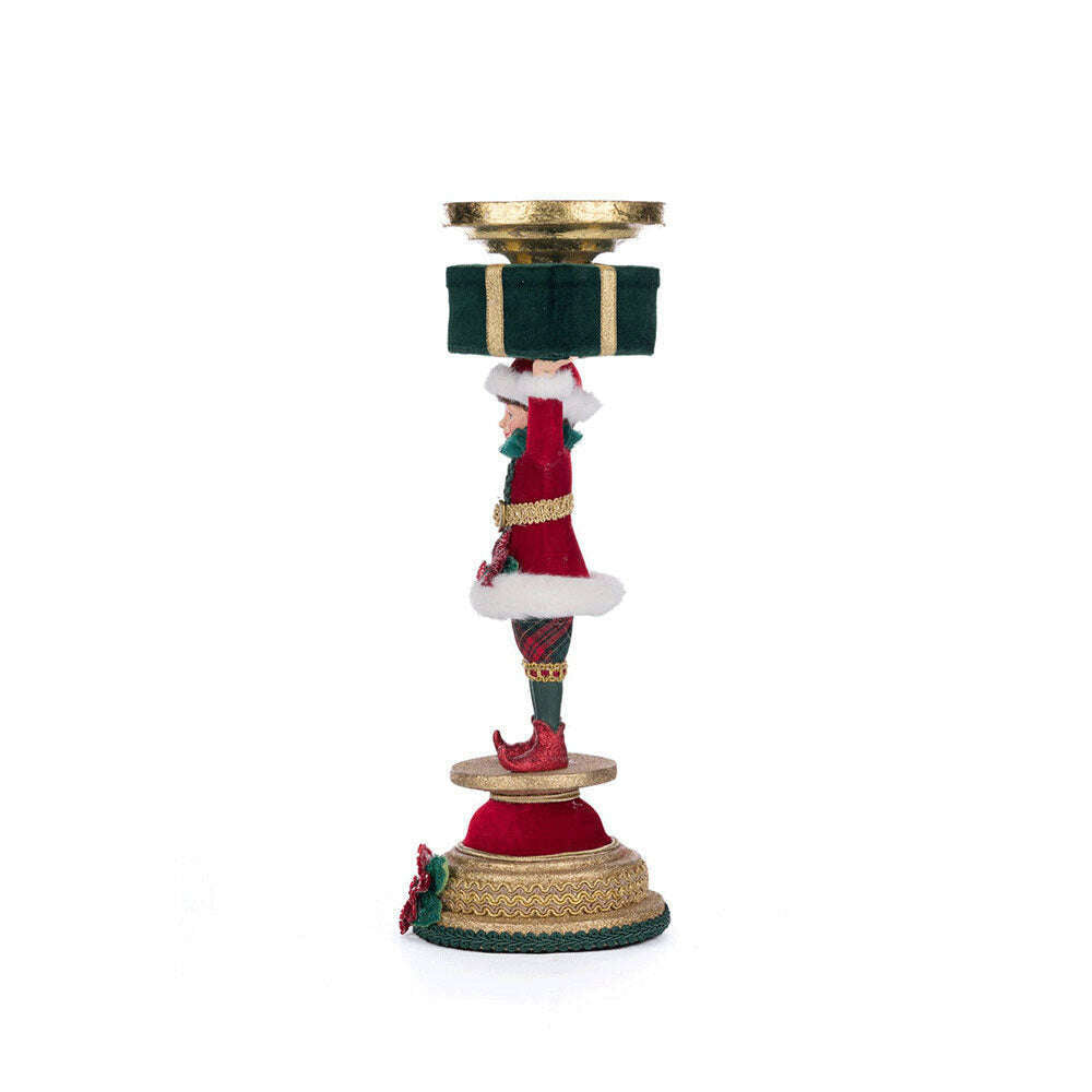 Holiday Magic Elf Candlestick by Katherine's Collection