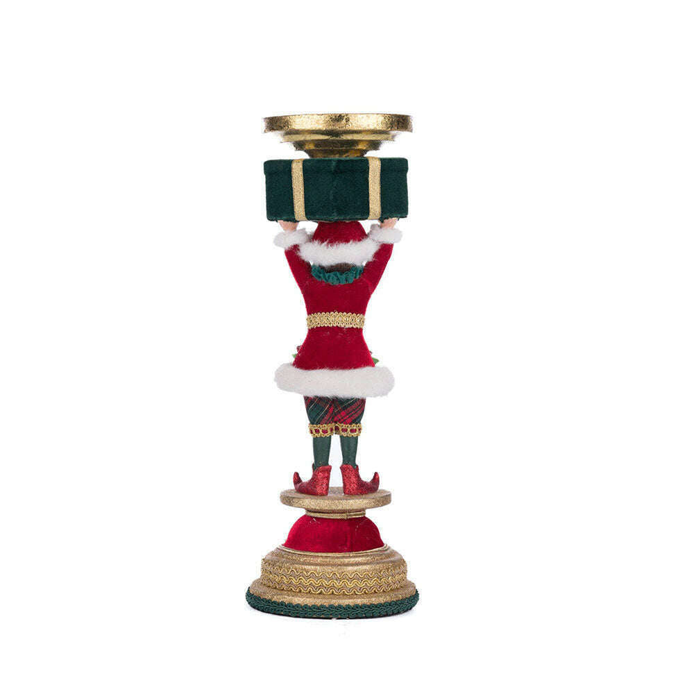 Holiday Magic Elf Candlestick by Katherine's Collection