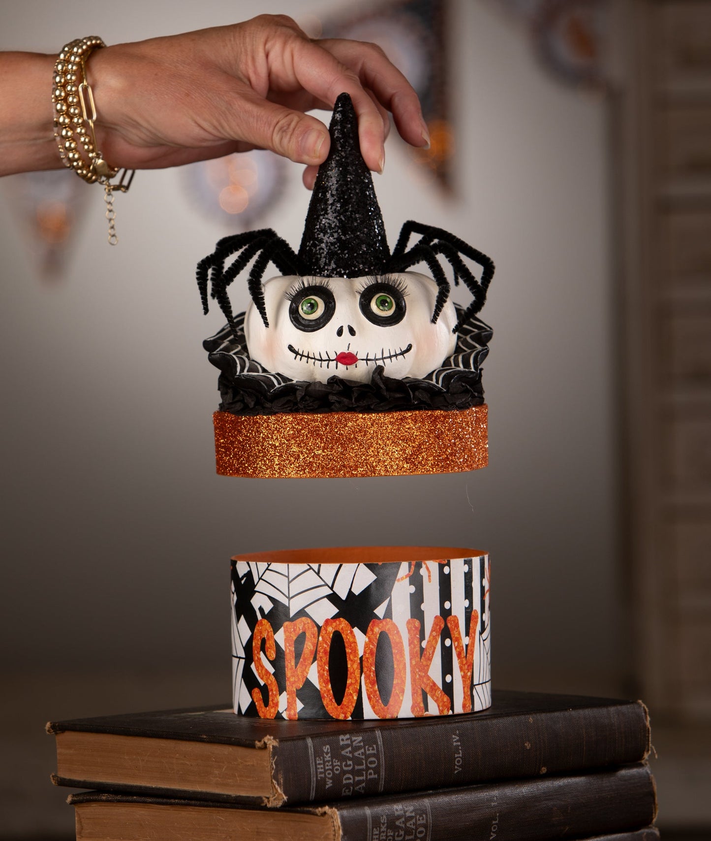 Mrs. Casperita on Box | Halloween Decor | Bethany Lowe