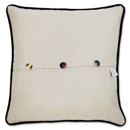 Hudson Valley Hand-Embroidered Pillow