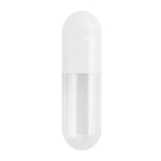 Coni-Snap® DS Hard Gelatin Capsules, Size #1, White Opaque/Clear, 5,000 Count