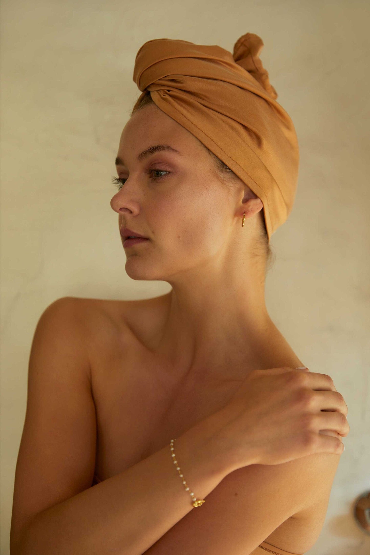 Reversible Silk Hair Wrap For Shower Or Sleep