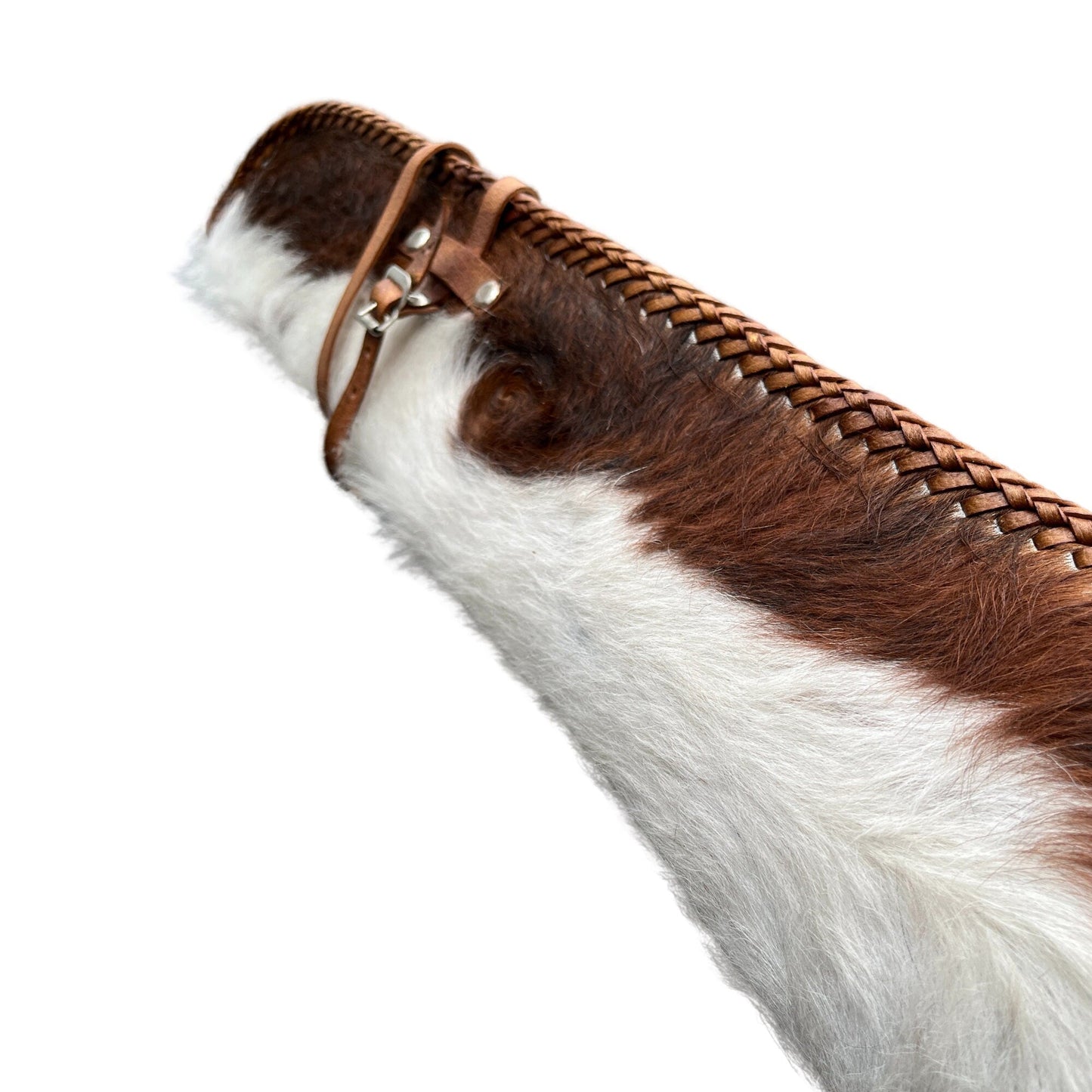Mexican Leather Rifle Scabbard / Shotgun Sleeve - Patches