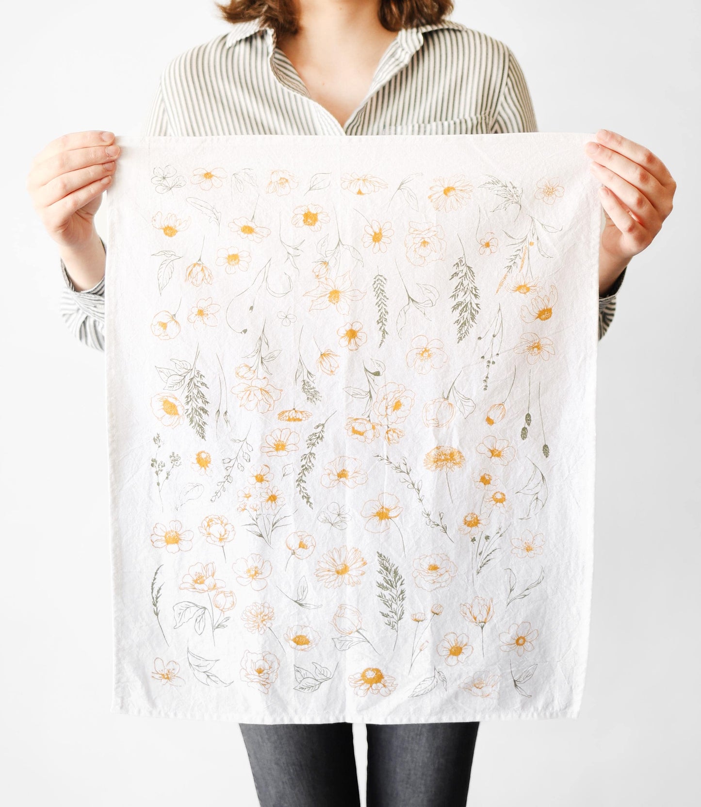 Flower Garden Tea Towel