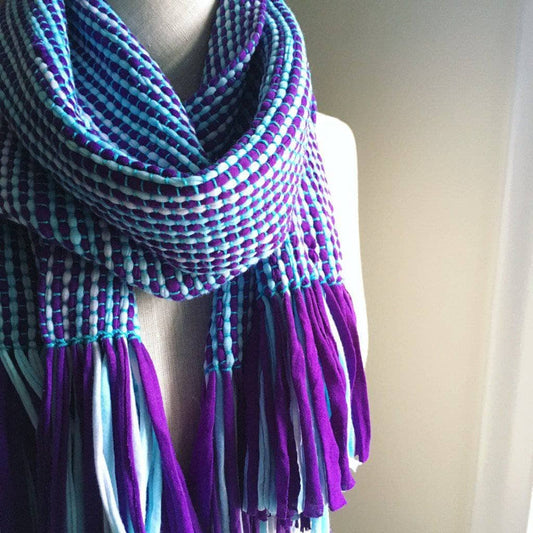 UV Stripes T-Shirt Scarf Weaving Pattern