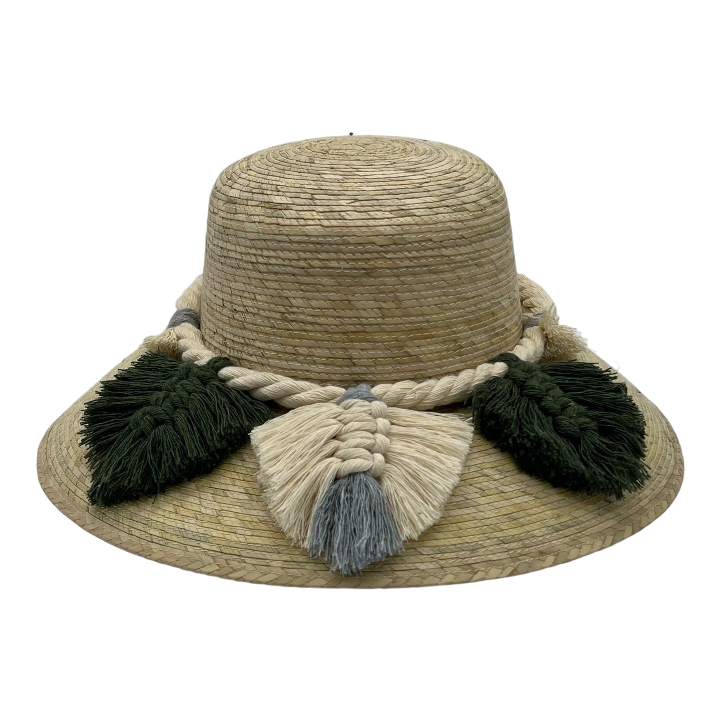 Garden Palm Hat - Leaves Macrame Band