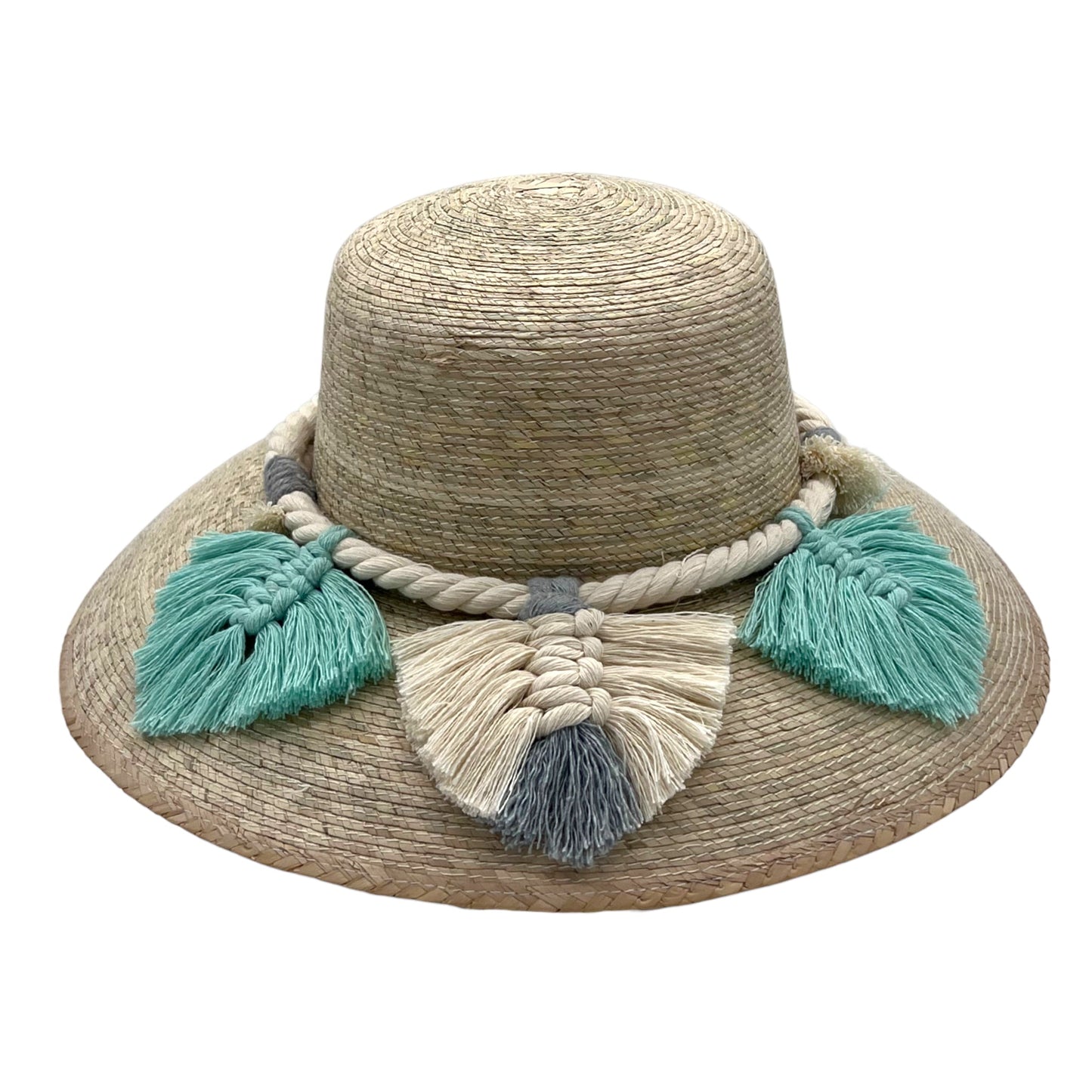 Garden Palm Hat - Leaves Macrame Band
