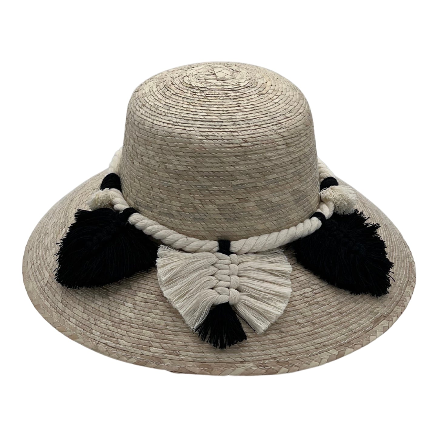 Garden Palm Hat - Leaves Macrame Band