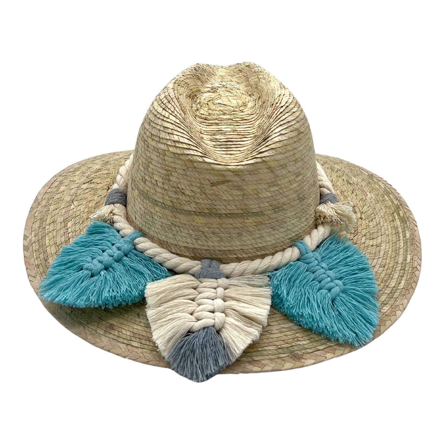 Indiana Palm Hat - Leaves Macrame Band
