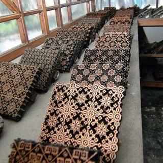 Oasis Hmong Batik PomPom Flower Beach Tote - Thailand