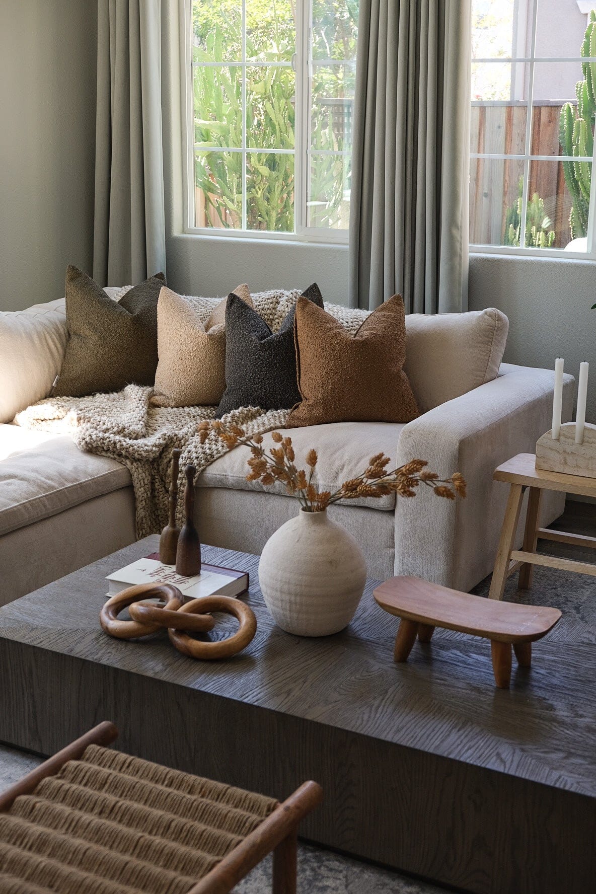 Boucle Pillow: Oat