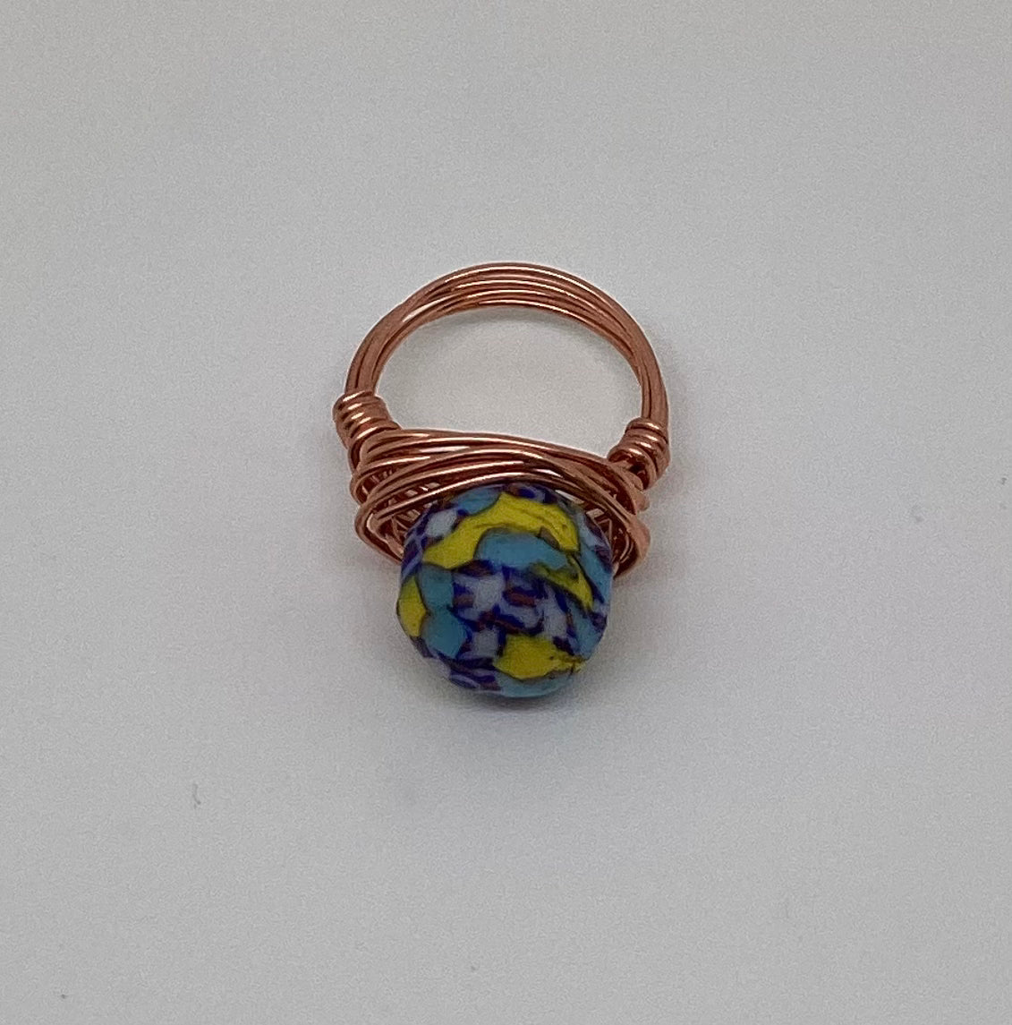 Copper wrapped rings