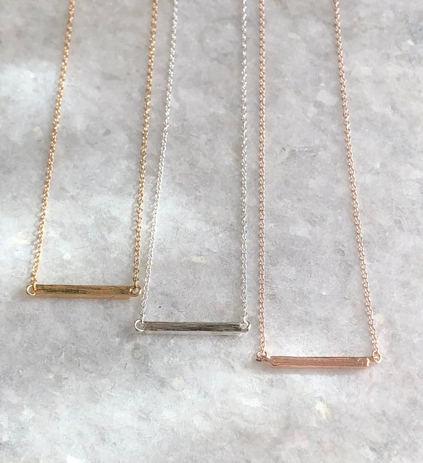 Latitude Bar Pendant Necklace