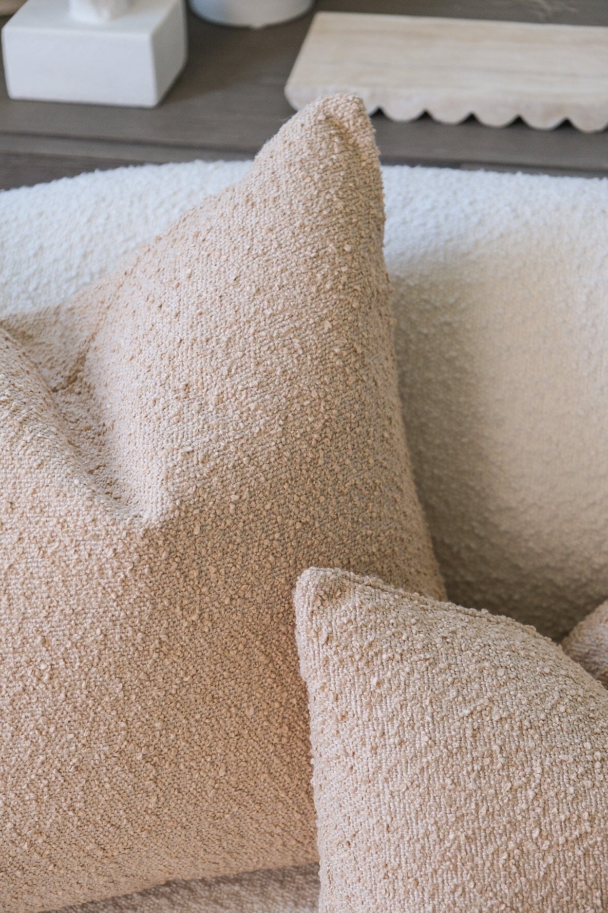 Boucle Pillow: Oat