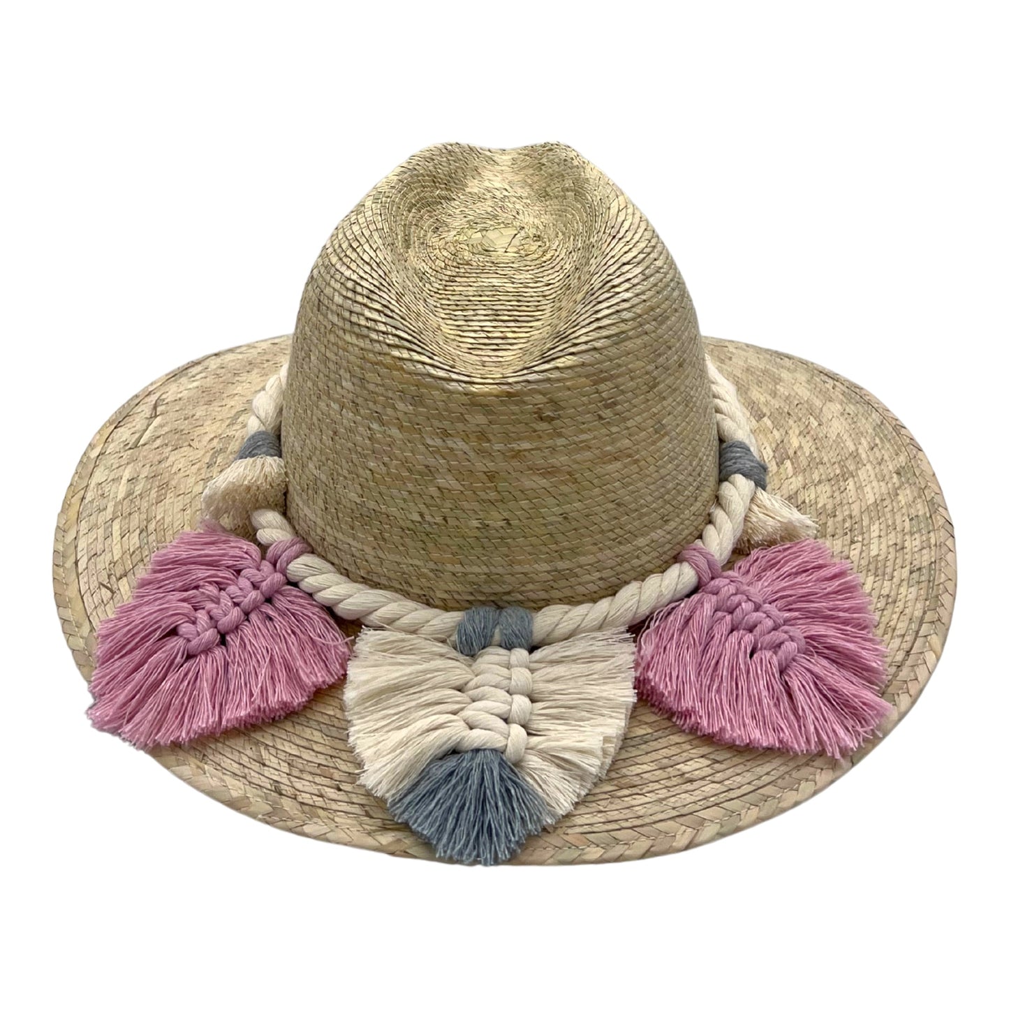 Indiana Palm Hat - Leaves Macrame Band