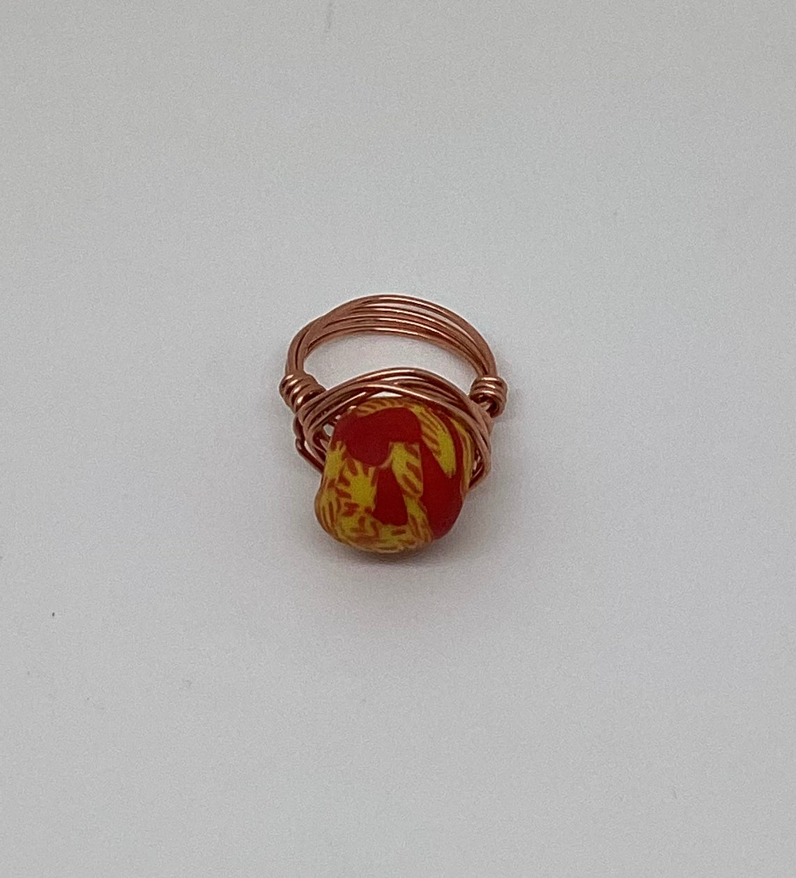 Copper wrapped rings