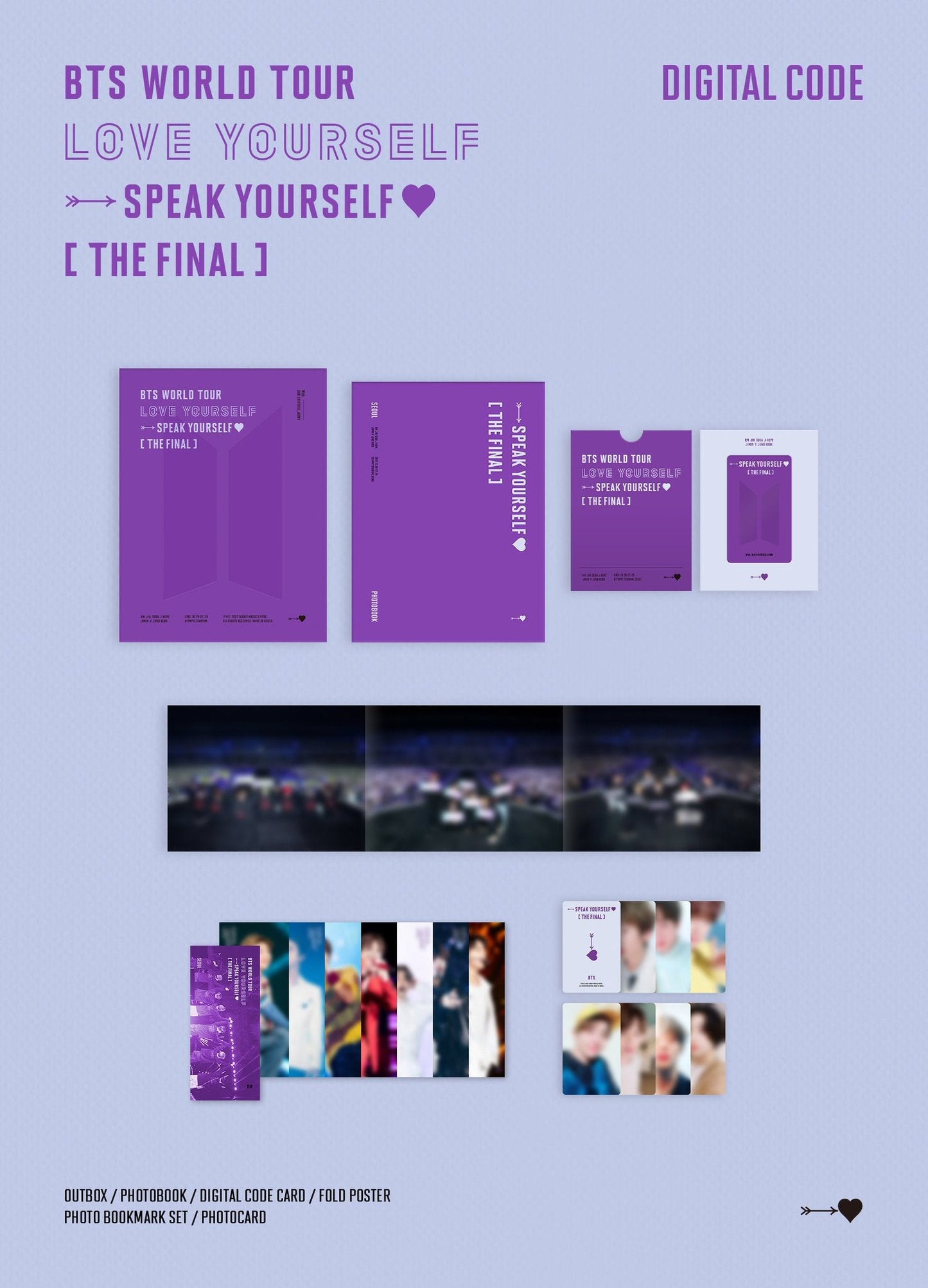 BTS World Tour:  â€˜Love Yourselfâ€™ : Speak Yourself The Final DVD/Blu-Ray