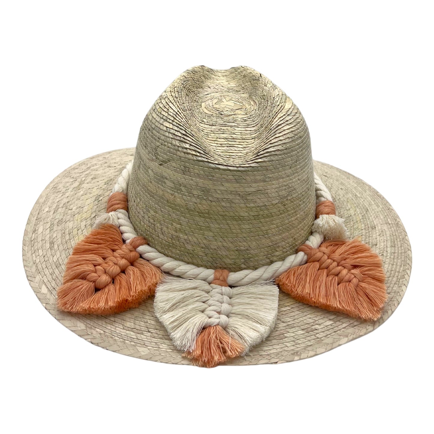 Indiana Palm Hat - Leaves Macrame Band