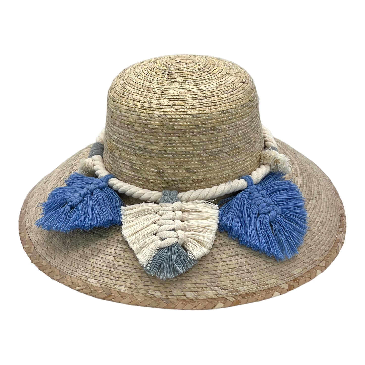 Garden Palm Hat - Leaves Macrame Band