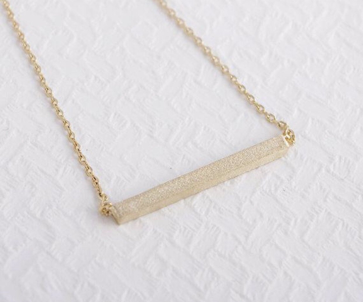 Latitude Bar Pendant Necklace