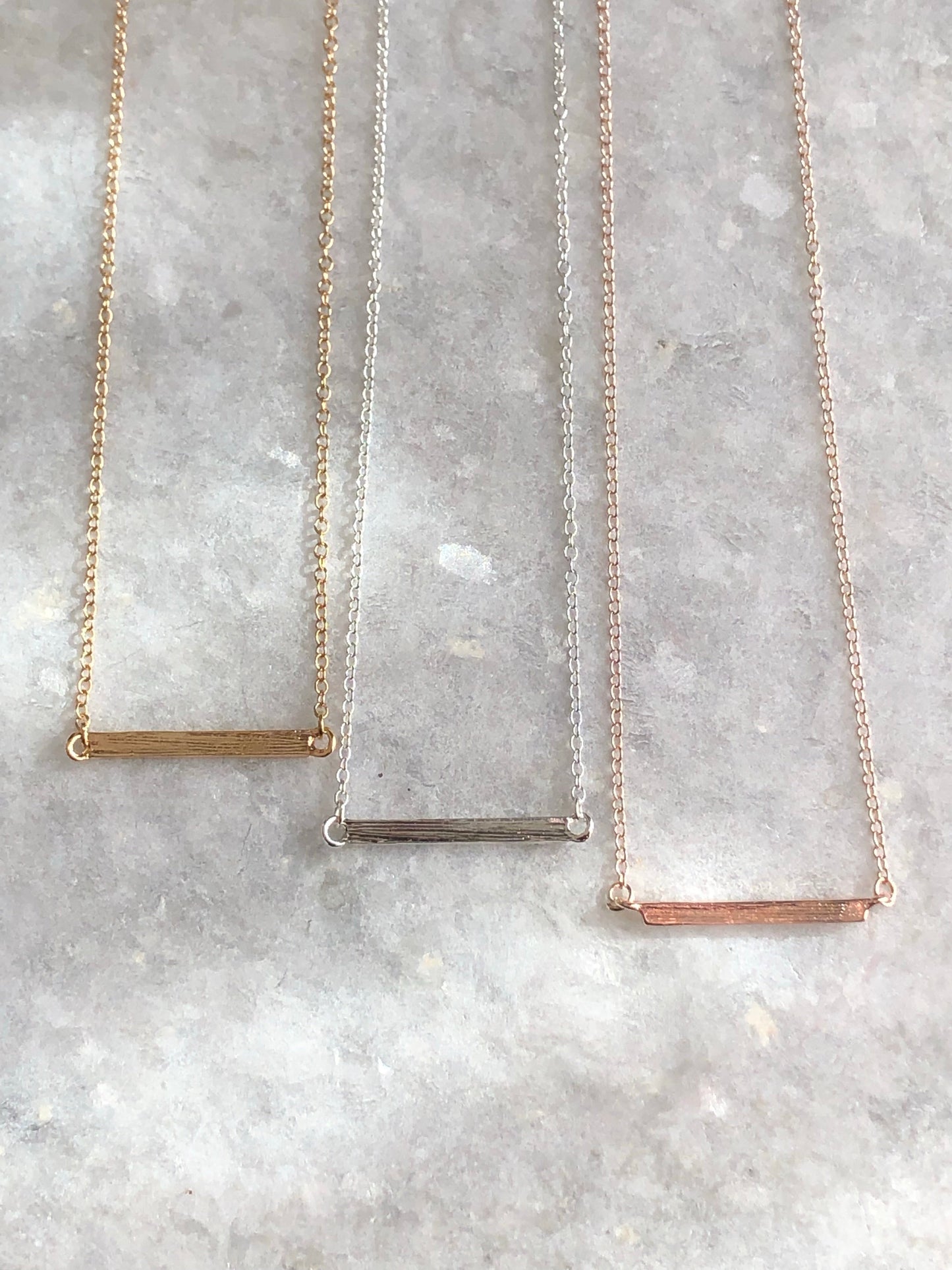 Latitude Bar Pendant Necklace