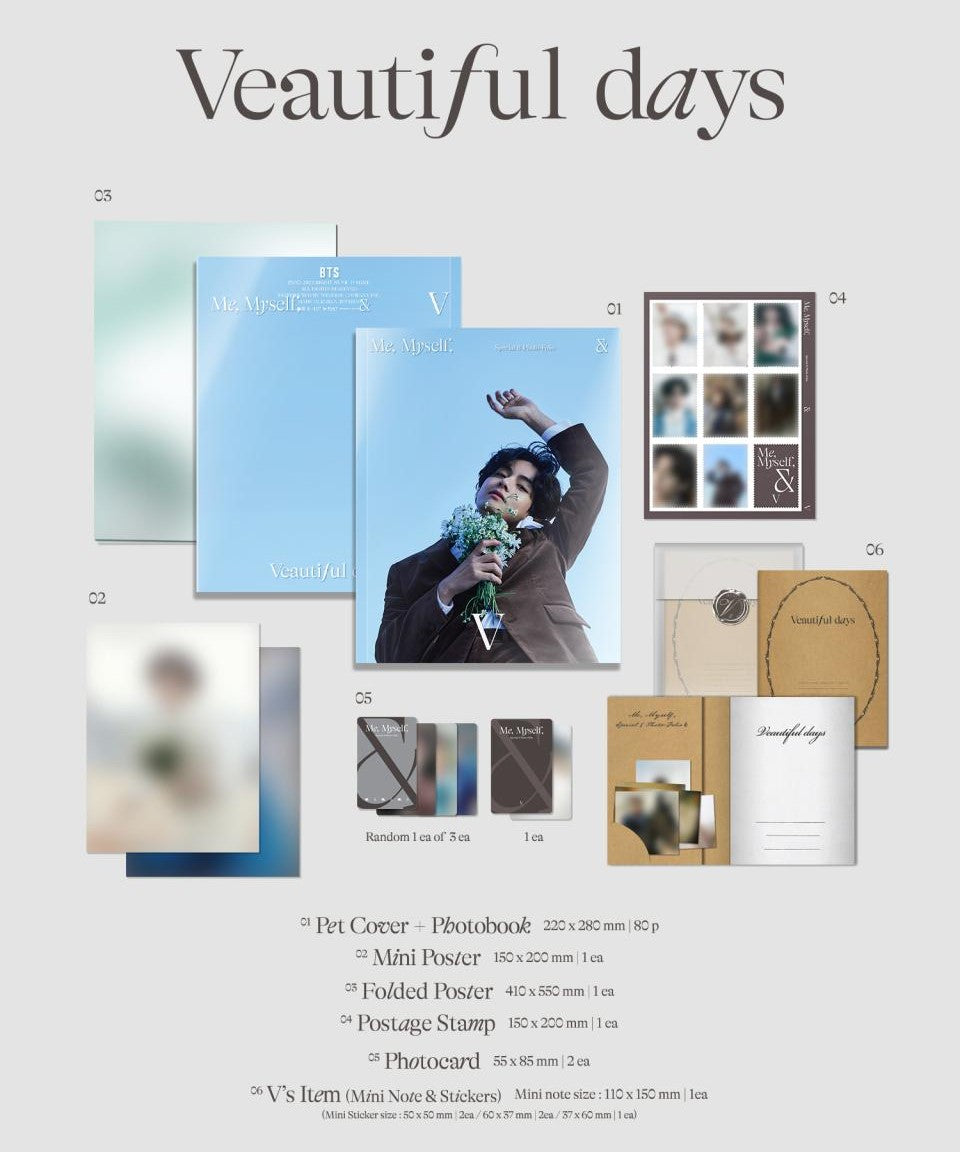 BTS V - Special 8 Photo-Folio Me, Myself, And V "Veautiful Days"