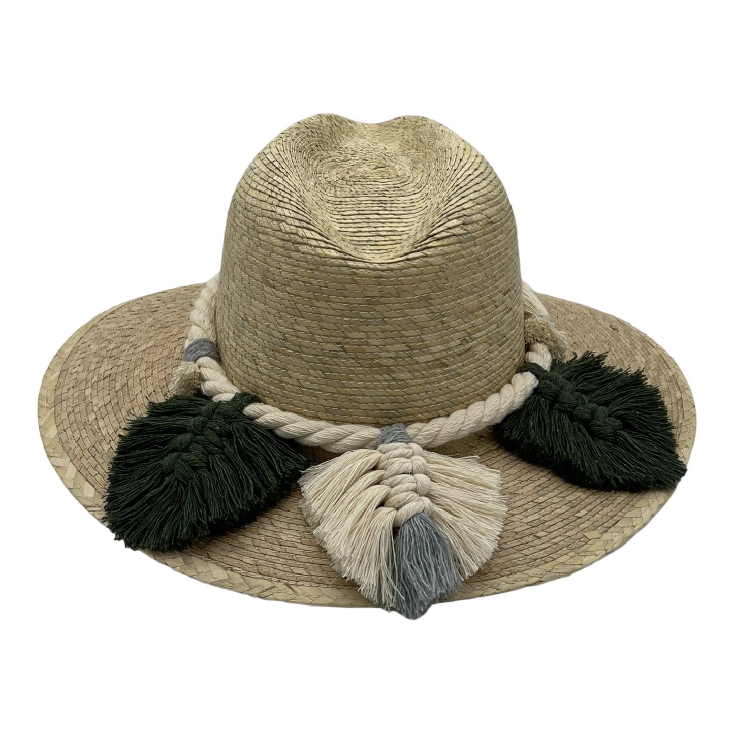 Indiana Palm Hat - Leaves Macrame Band