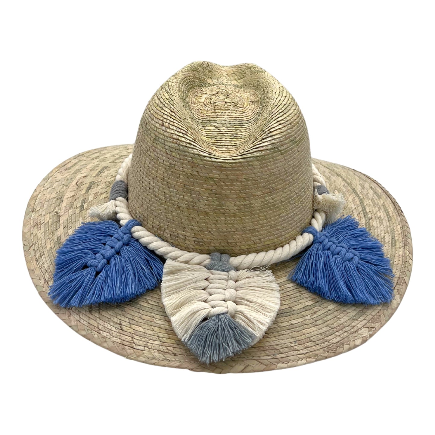 Indiana Palm Hat - Leaves Macrame Band