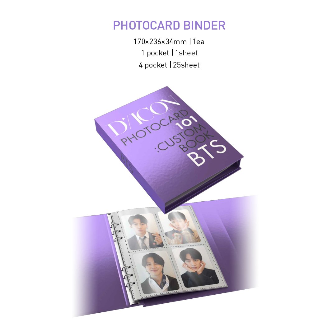 BTS D-Icon (Dicon) Photocard 101 : Custom Book