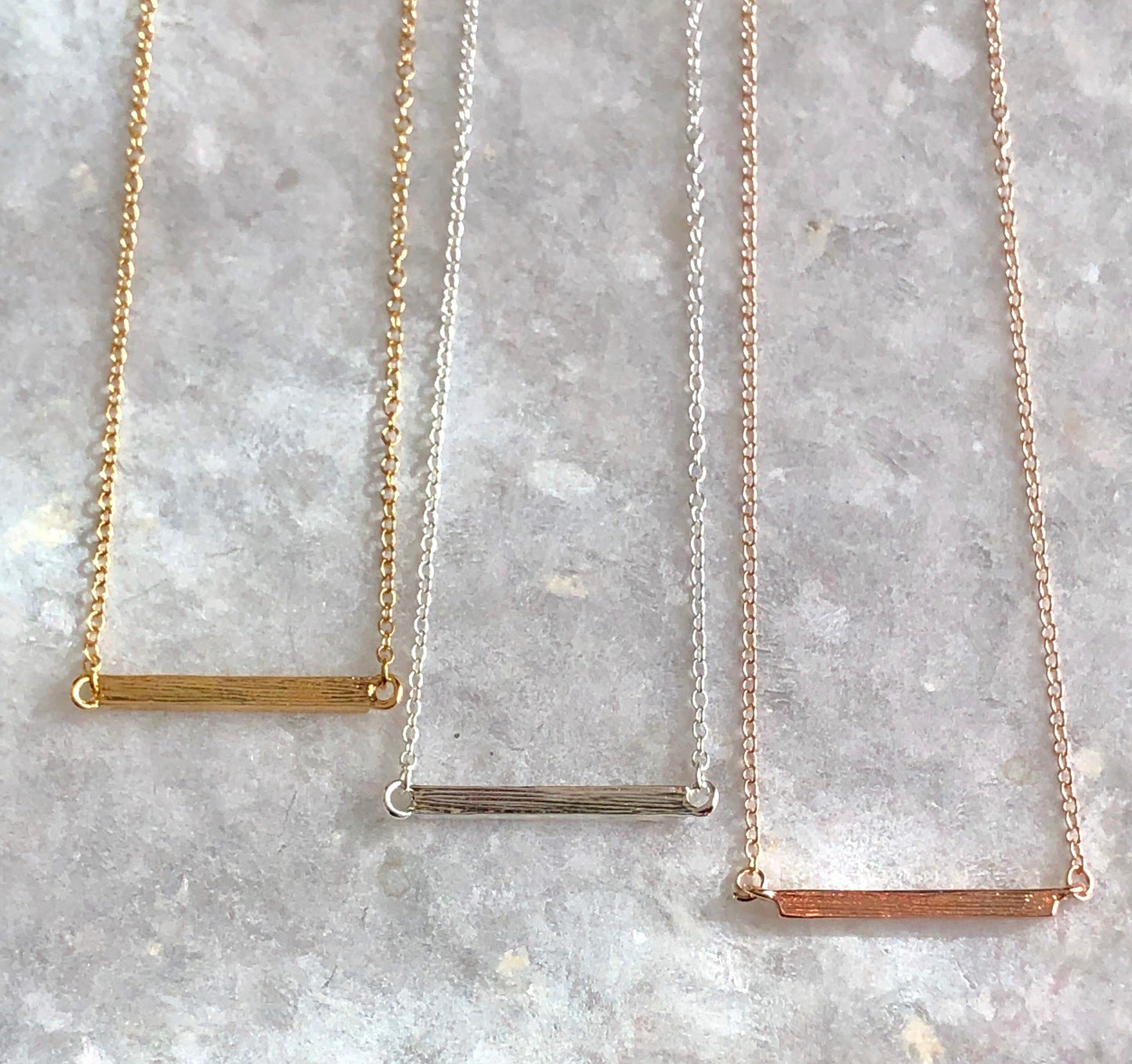 Latitude Bar Pendant Necklace