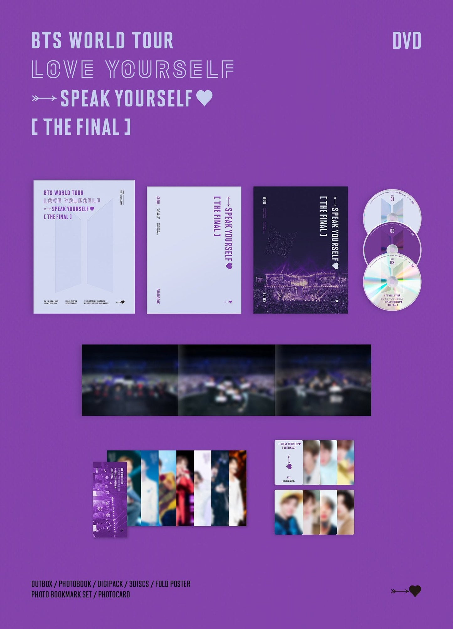BTS World Tour:  â€˜Love Yourselfâ€™ : Speak Yourself The Final DVD/Blu-Ray