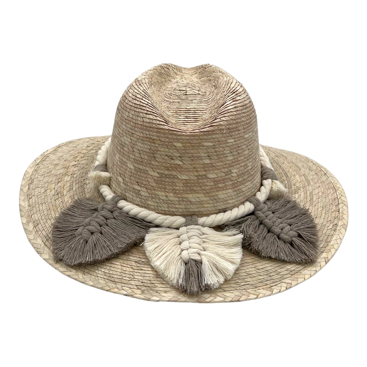 Indiana Palm Hat - Leaves Macrame Band
