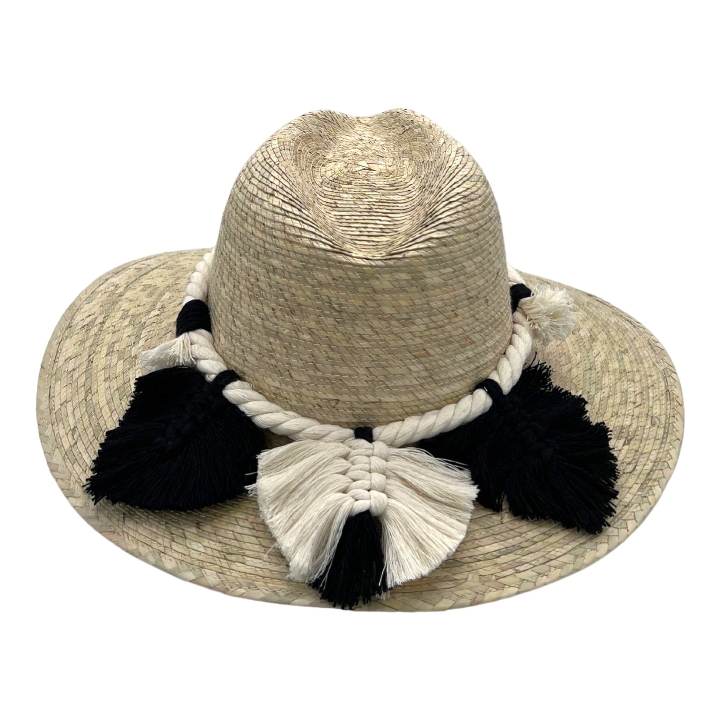 Indiana Palm Hat - Leaves Macrame Band