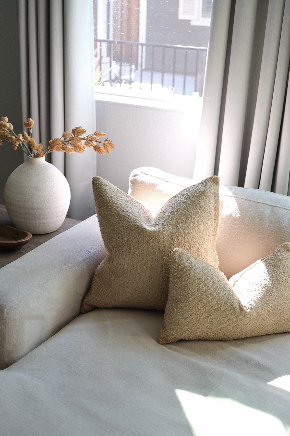 Boucle Pillow: Oat